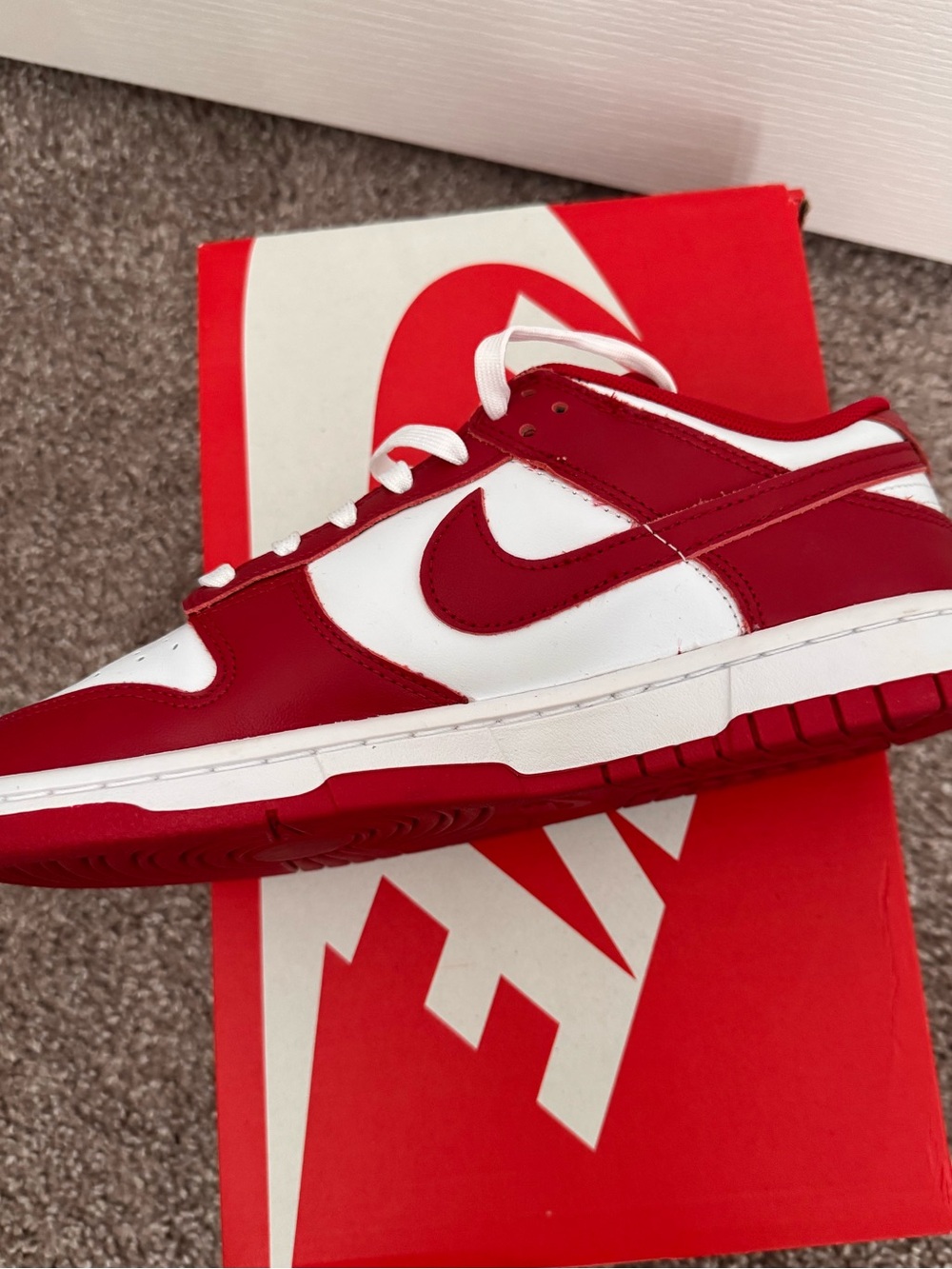 Nike Men’s Dunk Low — Red/White
